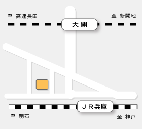 兵庫県理容生活衛生同業組合 周辺地図
